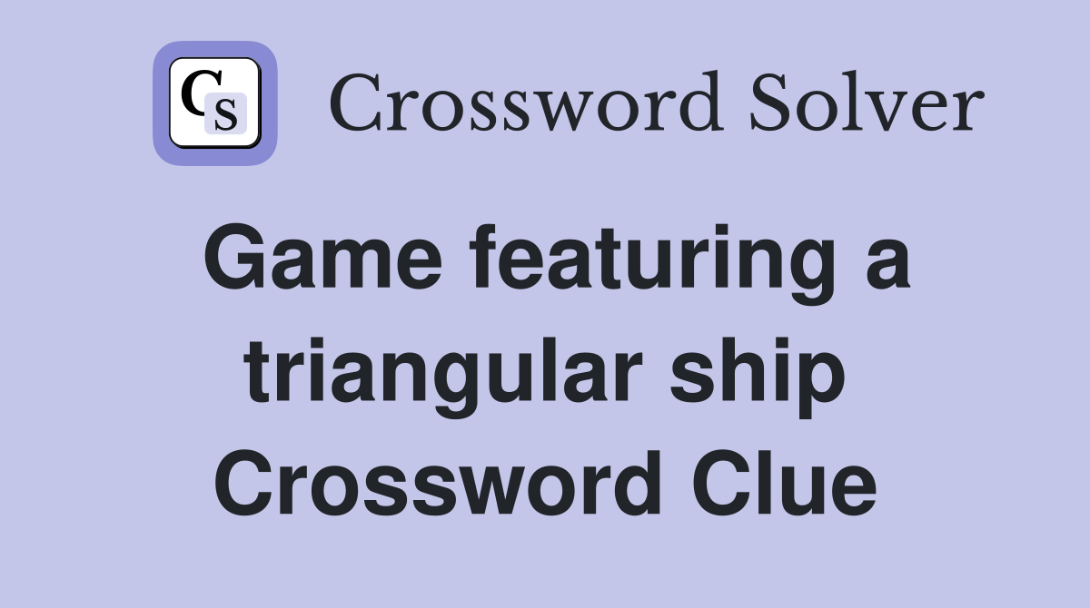 triangular yacht sail crossword clue